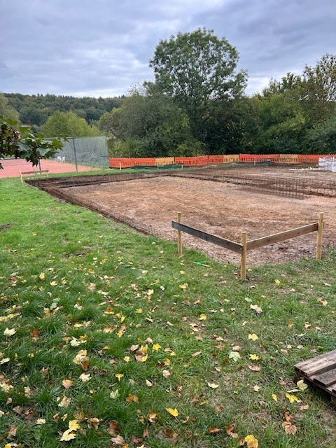 Aktueller Baufortschritt an den Padel-Courts